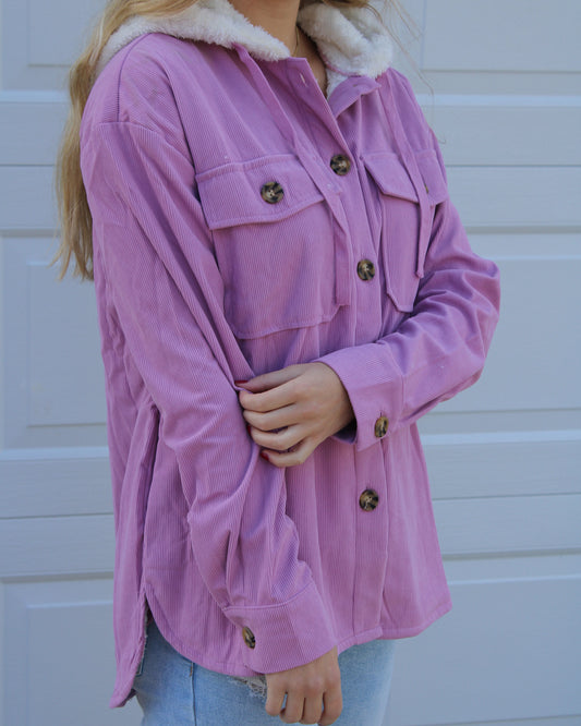 Hooded Sherpa Corduroy Jacket