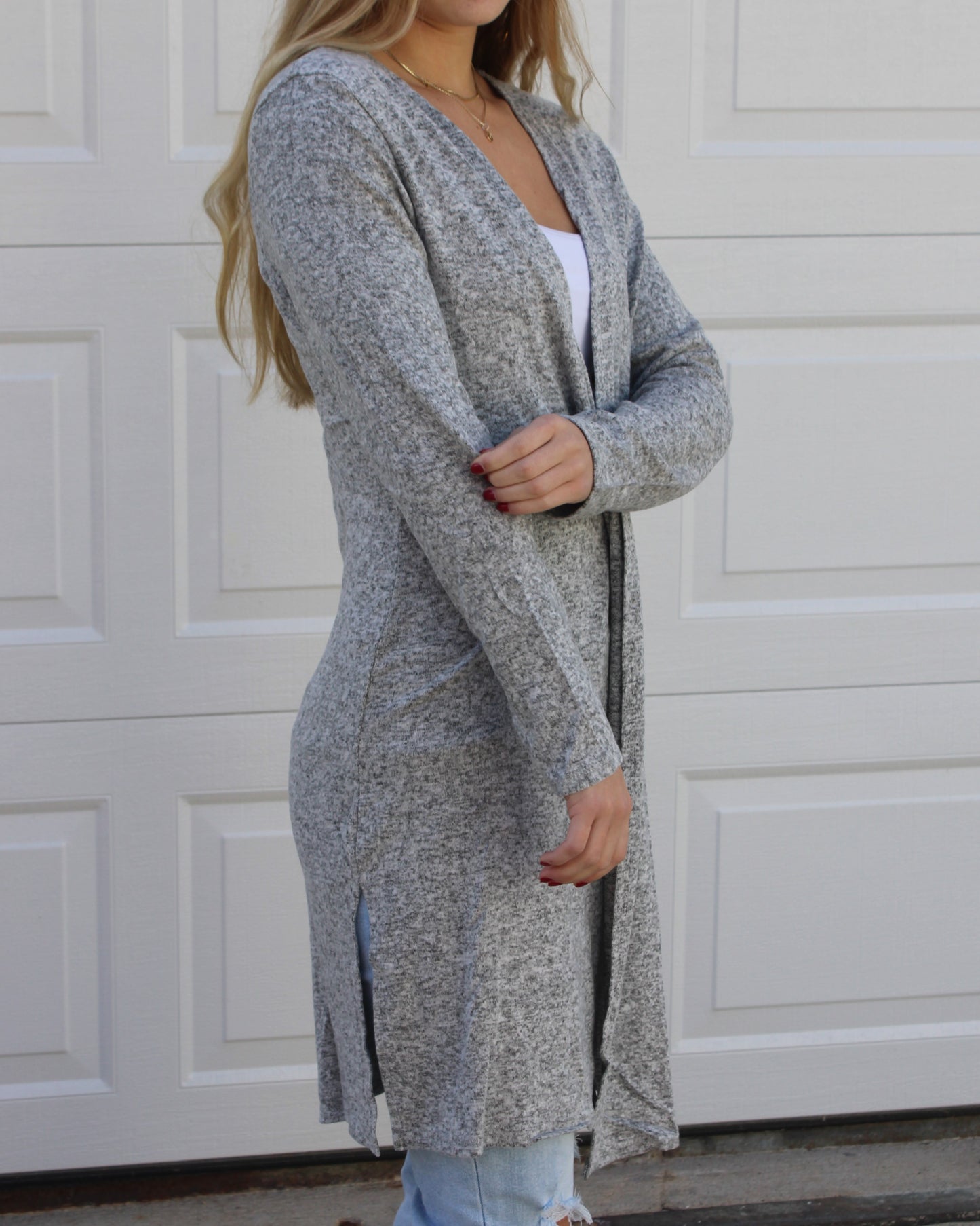 Long Sleeve Open Front Cardigan