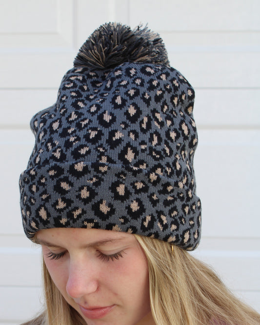 Animal Print Beanie