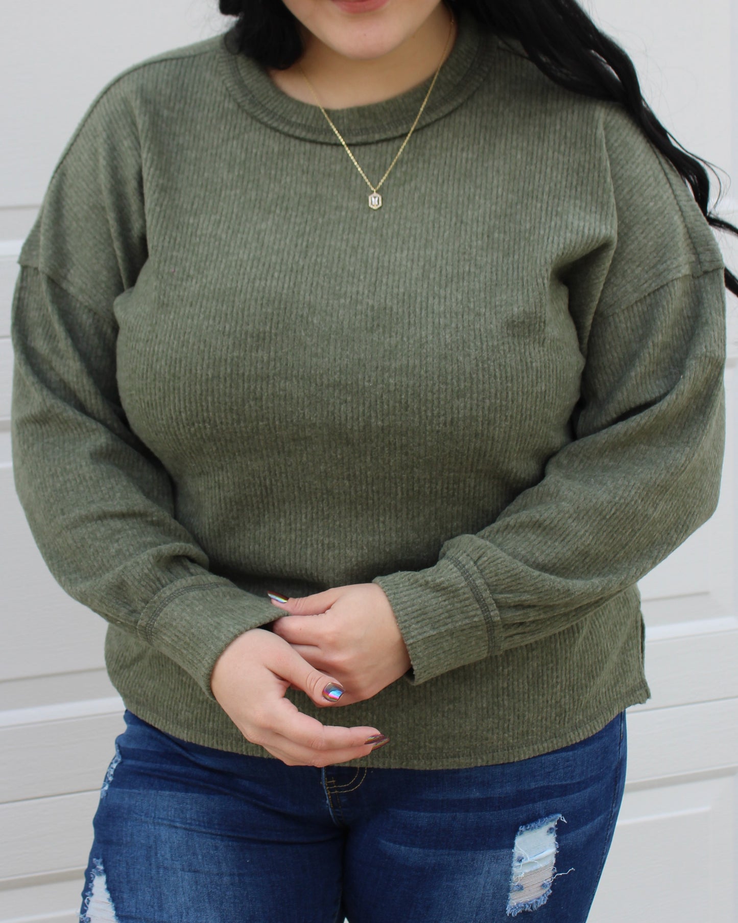 Super Soft Ribbed Long Sleeve Top