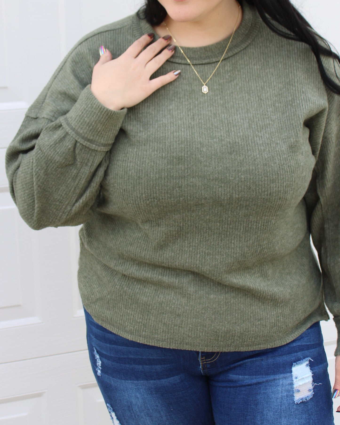 Super Soft Ribbed Long Sleeve Top