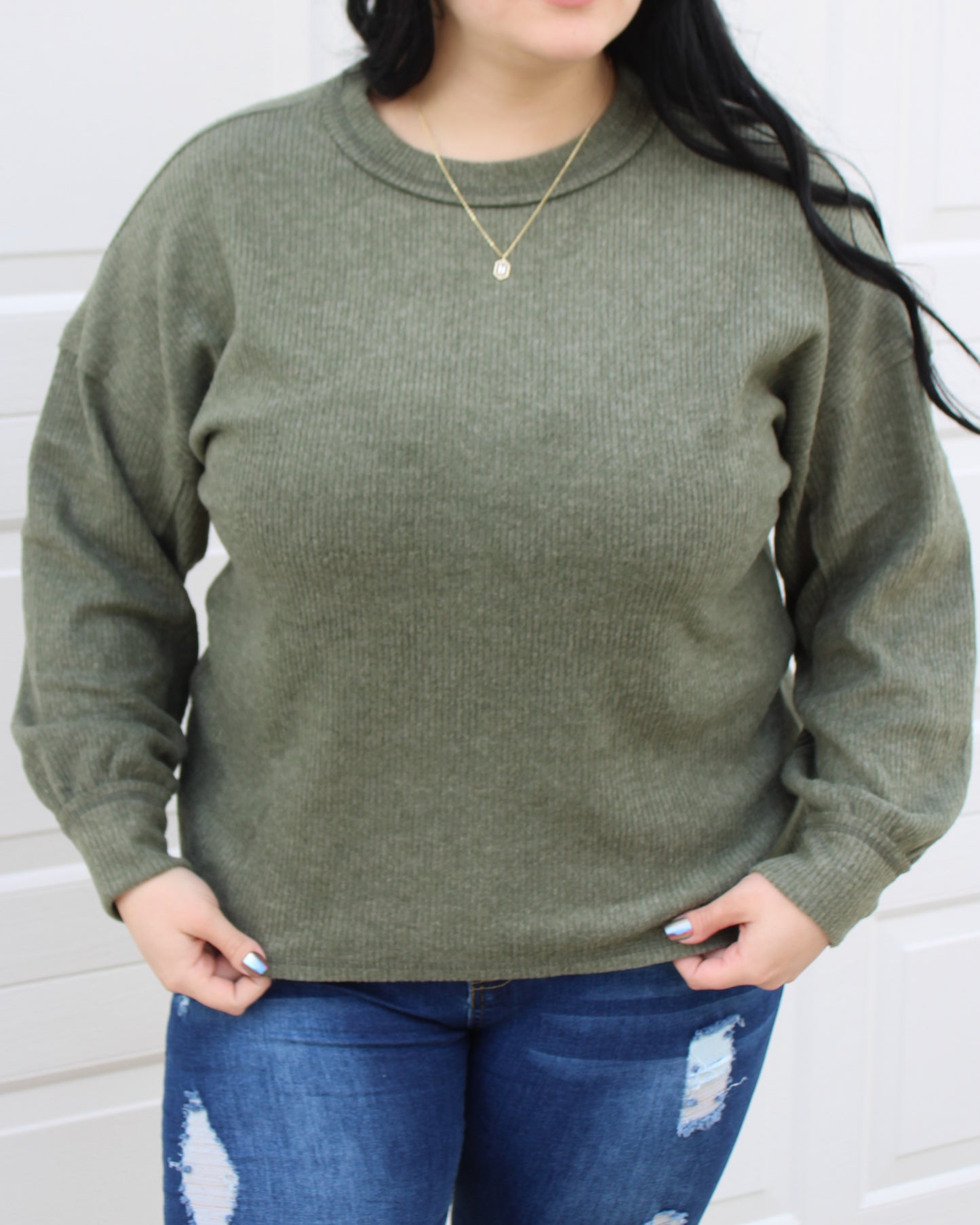 Super Soft Ribbed Long Sleeve Top