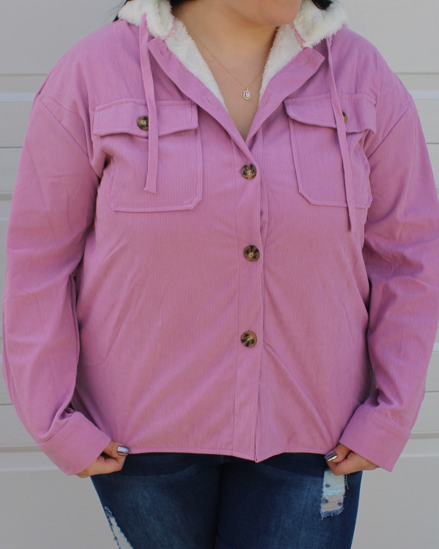 Hooded Sherpa Corduroy Jacket