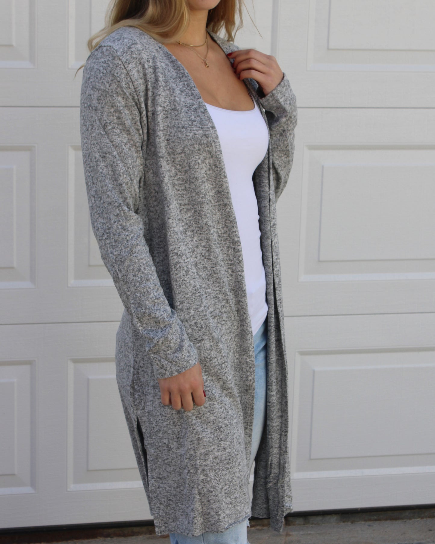 Long Sleeve Open Front Cardigan