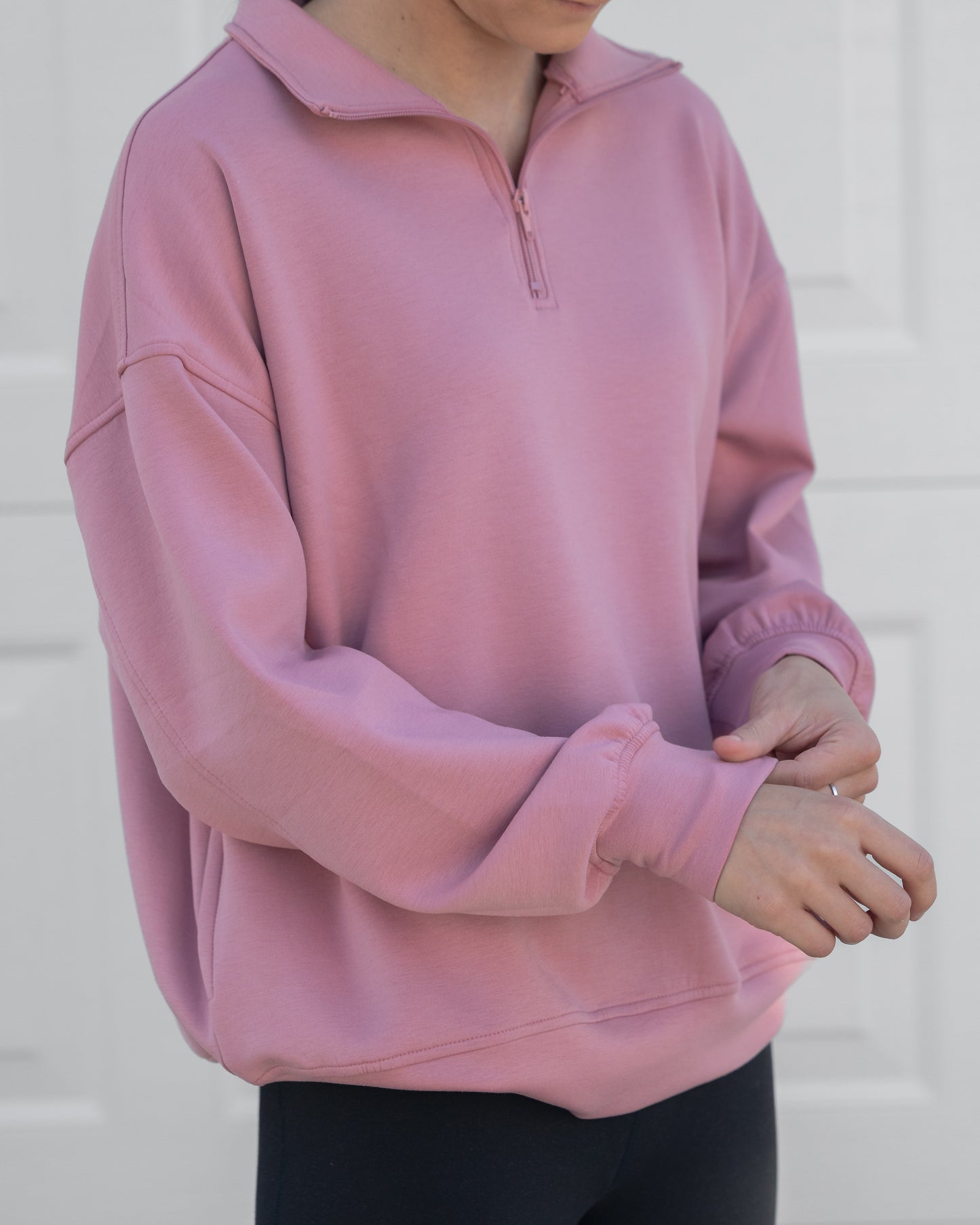 Pink 1/4 Zip Pullover
