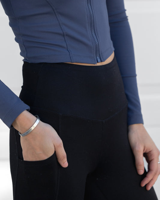 Cropped Zip Workout Jacket